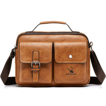 Men&#39;s Briefcase Casual bag Men Small Messenger Bag Vintage Shoulder Bags Male Fl - £36.92 GBP