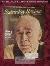 Saturday Review December 11 1971 Henry Miller Benjamin Demott Berkeley Rice - £6.79 GBP