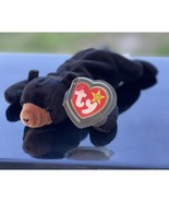 Ty Beanie Baby Blackie The Bear Plush Toy 1993 Vintage Black - $18.00