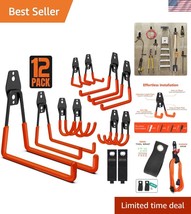 Heavy Duty Garage Hooks 12 Pack with Extension Straps - Ultimate Organiz... - $32.50