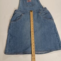 Genuine Levi’s A070-M8L Denim Blue JUMPER DRESS Cotton Girl's L Fits 12-13 Yrs image 13