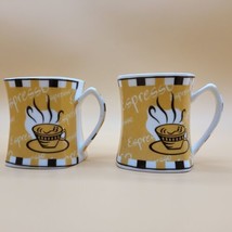 Espresso Cups Mugs 4 You Set of 2 Fine Bone China - £13.25 GBP