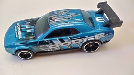 Hot Wheels Car 2010 Dodge Challenger Drift Blue Loose - £11.00 GBP