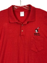 2XL VTG Santa Fe All the Way Polo Shirt Train Indian Head Memorabilia - $29.65