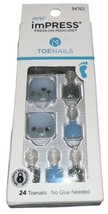 Kiss Impress Press On Pedicure Toenails #84763 Miami Heat (New/Sealed/Se... - $9.89