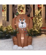 Holiday Time Puppy Dog with Light String Airblown Inflatable Yard Decor ... - $1,165.81 MXN