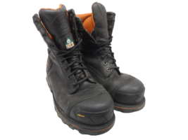 Timberland PRO Men&#39;s 8&quot; Boondock Waterproof Work Boots Black 89645 Size 10W - £75.75 GBP