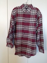 DEEP COUNTRY MEN&#39;S LS 100% COTTON PLAID SHIRT-L-WORN ONCE-NICE MEDIUM WE... - $5.89