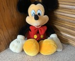 Vintage Mickey Mouse Plush With Red Now Tie - £13.66 GBP