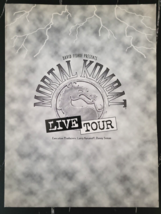 Rare Vintage 1995 Mortal Kombat Live Tour 9x12&quot; Folder With Two Pockets - £13.50 GBP