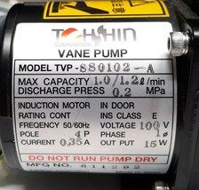 Tohshin TVP-SS0102-A Vane Pump 110V Max. Mapacity1.0-1.2 litres per Minute - £157.37 GBP