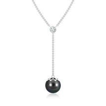 Authenticity Guarantee

ANGARA Tahitian Pearl Lariat Necklace with Diamond in... - £396.29 GBP+