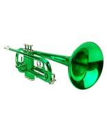 Student Bb Standard Trumpet with Case - Green - £156.36 GBP