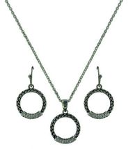 Montana Silversmiths Woven Wheat Necklace and Earring Set - £21.96 GBP