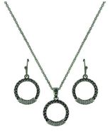 Montana Silversmiths Woven Wheat Necklace and Earring Set - £22.01 GBP