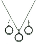 Montana Silversmiths Woven Wheat Necklace and Earring Set - £22.01 GBP