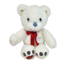 16" Vintage 1996 Precious Moments White Teddy Bear Stuffed Animal Plush Toy - $46.55