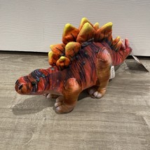 NEW Texas Toy Distribution Plush Dinosaur Stegosaurus Multicolor Plush 15&quot; Long - £21.11 GBP