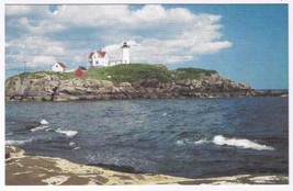 Postcard York Maine Cape Neddick Nubble Light Lighthouse - £2.64 GBP