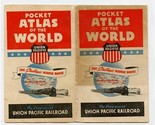 Union Pacific Railroad Pocket Atlas of the World 1940&#39;s Rand McNally  - $15.84