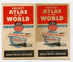 Union Pacific Railroad Pocket Atlas of the World 1940&#39;s Rand McNally  - £12.45 GBP