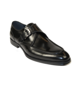 Men's Shoes Steve Madden Soft Leather upper Buckle Strap Damyen Black - $140.00