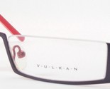 VULKAN Von Ivko V627 Dark Plum / Rot/Weiß Brille Brillengestell 51-18-140mm - $46.54