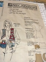Daisy Kingdom Adult Vest Panel Country Noah&#39;s Ark Vintage Cut &amp; Sew 1997 - £9.58 GBP