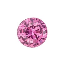 Natural Pink Sapphire 3mm Round Diamond Cut SI1 Clarity Rose Pink Color Loose Ge - £26.68 GBP