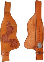 Western Horse Saddle Replacement Leather Fenders Brown Color Pair Set We... - £121.25 GBP