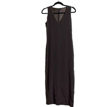 Tahari Womens Size 8 Brown Sleeveless Maxi Dress With Side Slit Cocktail Evening - £21.98 GBP