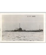 USS Bass U.S. Submarine RPPC U.S. Warship Unposted Postcard - £8.66 GBP