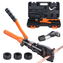 Copper Tube Fittings Crimping Tool with 1/2&quot; 3/4&quot; 1&quot; Jaws Pipe Cutter - $171.26