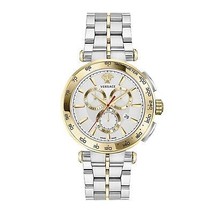 VERSACE WATCHES WRIST WATCH MEN MAN VARSHACHE MEN&#39;S AION CHRONOGRAPH SIL... - $999.99