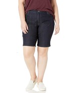 Riders by Lee Indigo Women&#39;s Plus Size Comfort Waist Bermuda Short, Rins... - $29.98 CAD