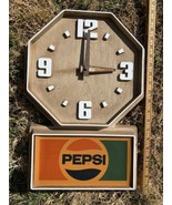 Vintage 1980&#39;s Pepsi Faux Wood Plastic Electric Clock Impact International - $47.50 CAD