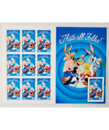 2000 USPS Stamp 10 per Sheet Looney Tunes - Porky Pig &quot;That&#39;s All Folks&quot;... - £13.33 GBP