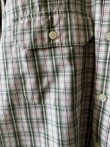 Michael Kors Green and Pink Plaid Men's Tailored Fit Cotton Sport Shirt SZ XL Item image 2