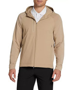 Walter Hagen Men&#39;s Performance 11 Full Zip Hooded Golf Jacket Khaki Size... - $59.49