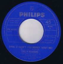 4 Seasons Beggars Parade 45 rpm Don&#39;t You Worry Bout Me Canadian Pressing - £3.94 GBP