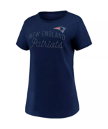 NEW NFL New England Patriots Womens Short Sleeve Graphic T-Shirt blue tee sz L