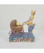JIM SHORE 2004 &quot;You&#39;re A Good Egg&quot; Mama Bunny Pushing Stroller and Baby ... - £22.38 GBP