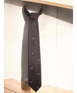 Vintage British Clubs Silk Blend Brown Polka Dot Trumpet Instrument Tie ... - $28.79