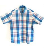 Men&#39;s Brittany Bay Multi-Color Striped Short Sleeve Button up Shirt Large - $23.49 CAD