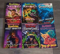 6 Goosebumps Book Lot Horrorland Most Wanted Slappyworld Ghosts Of Fear Street - £15.70 GBP