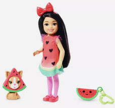 2019 Barbie Club Chelsea Doll 6” Watermelon Costume, Puppy &amp; Accessories New - £13.31 GBP