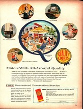 1961 Quality Courts United Motels Daytona Beach Florida Vintage 60s Maga... - £16.95 GBP
