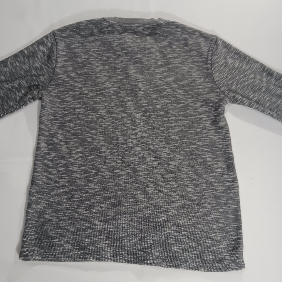 Lucky Brand 7M62050 Men's Gray Cotton Twisted Stub Henley Sweatshirt Size Small Item image 13