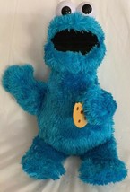 Fisher-Price Sesame Street 15&quot; Cookie Monster W/Cookie Plush 2017 Talks - $12.99