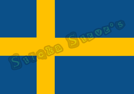 Sweden Flag Vinyl Sticker Decal - $5.93